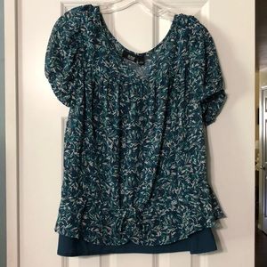 a.n.a. Colorful Sheer Top